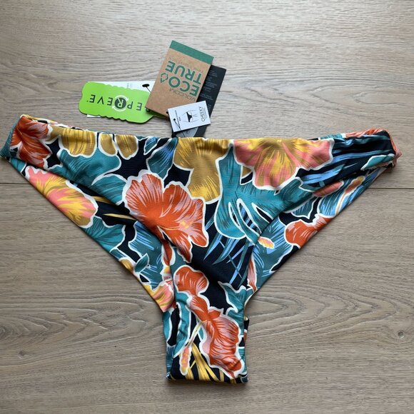 NEW Volcom Womens Medium Take It Easy Cheekini Bikini Bottom Cheeky Fit Swimwear - Picture 2 of 6